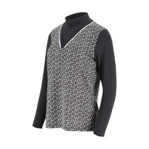 PAT 세이브존03 기하학프린트배색목크넥티셔츠 1L25434