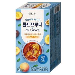 복숭아패션후르츠 콜드브루 홍차 담터 1.5gx20T