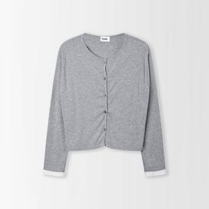 [코인코즈]배색 이너 레이어드 가디건_PC6SD618