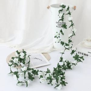 [비투비월드][월데코] 가든 장미 조화 넝쿨 2p세트(화이트)