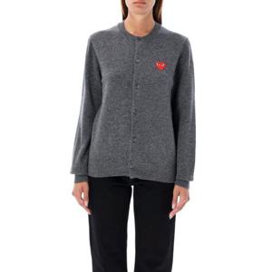 꼼데가르송 플레이 레드 하트 니트 가디건 AXN0070513 DOM