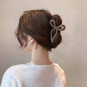 리본 집게핀 올림머리 반묶음 헤어 집게핀