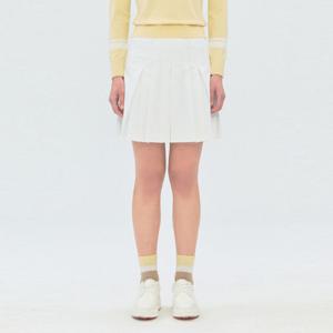 헤지스골프   ROYAL NAVY  여성 플리츠 퀼로트 쇼츠(HWPA6A215OW)