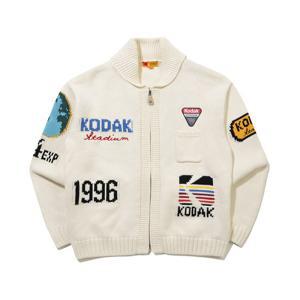 [코닥]코닥 골드모먼트 아카이빙 니트 집업 자켓 K6123LKO11IVR