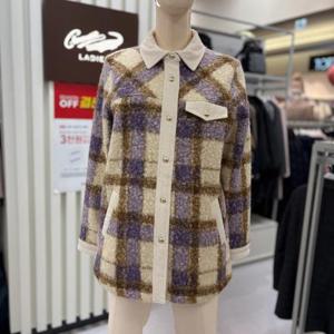 크로커다일레이디 HC28 체크플리스셔츠자켓 CLEWJK201
