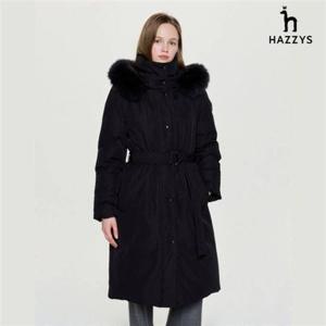 헤지스 [25FW]폭스퍼 벨티드 롱 헤비 구스 다운 코트 HSJU5D103 344624