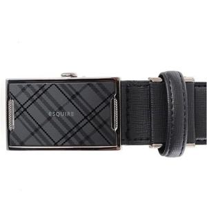[에스콰이아]남성 사각 체크 자동벨트EOCFBA322
