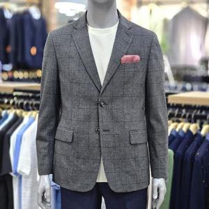 런던포그 세이브존04 체크져지 다크그레이 자켓 LJFJS703