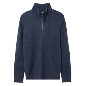 [리빌모아]남녀공용 그라스 반집업 긴팔 니트 FL2-TSA-Q007-블루