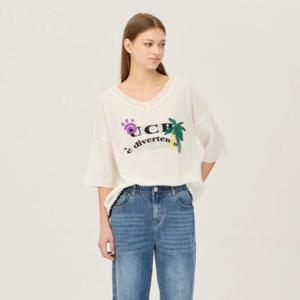 [베네통]야자수 브이넥 니트_BAKP04441