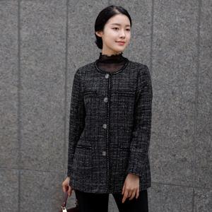 [모슬린]엄마옷 트위드 라운드 자켓 613FGH652 마담/중년여성/빅