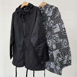 [강물처럼]빅사이즈아우터 S731L 510 테이크패턴후드집업점퍼 MN