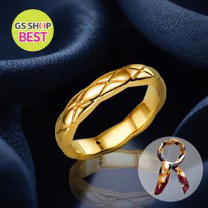 [러브넛] *월간특가* 18K골드 러블리 쿠션 퀄팅 반지 RG-1210-Y