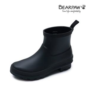 [베어파우(슈즈)]CORDELIA 여성 레인부츠 미들부츠 방수 장화 K2828001QB-W 블랙 3센치