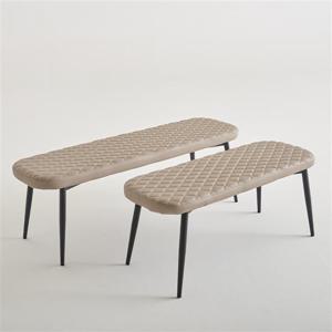 우아미가구 하디 카페 식탁 3인 벤치 의자 PU가죽