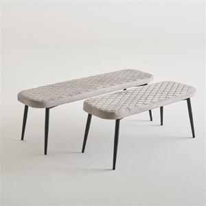 우아미가구 하디 스웨이드 카페 식탁 3인 벤치 의자