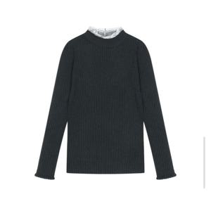 [SI][행복한백화점][SI]레이스 골지 니트티셔츠   SLUCZ0972