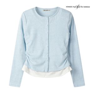 나인식스뉴욕  버튼업 레이어드형 티셔츠 (NQ3TS003M0)