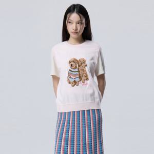 [베네통] 퍼피 크로셰 니트 베스트_BAKV06611LP