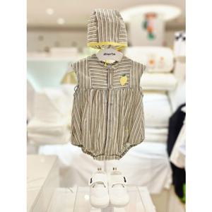 (압소바 의류) 니콜라 우주복(모자) 테디미니슈즈 세트 26년여름신상 A1322305A