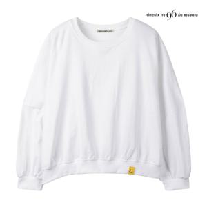 [나인식스뉴욕(영캐릭터)]스마일 패치 맨투맨 티셔츠 NQ2TS016M0