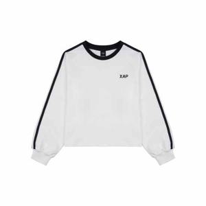 APPLE PINK 테이프배색 라글란 티셔츠 APXPT109GSI_IV