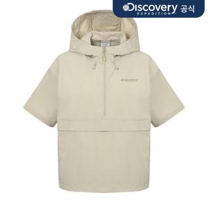 프레시벤트 여성 폴튼 트레이닝 반팔 아노락 (L/BEIGE) DWTR92053-BGL