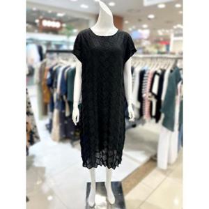 소고 세이브존01 라운드넥 롱 원피스 AK2PA17_BK