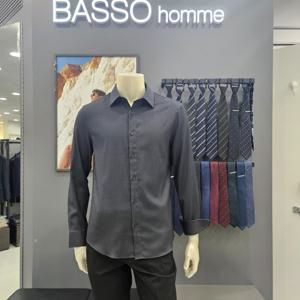 [바쏘옴므]심플 기본솔리드슬림핏 드레스셔츠WSY4TD50_OD