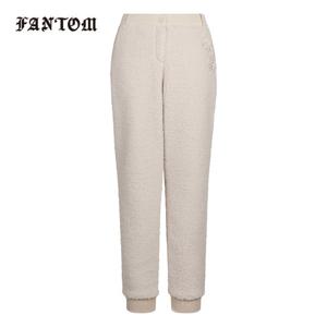 [팬텀] 여성 뽀글이 퀼팅 패딩 조거 팬츠 221E3PF310_IV