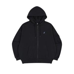 캉골후드집업 CQK KQFC-ZU51310BK KNGL 포켓 집업 5131 블랙