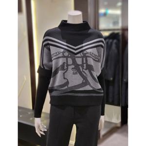 [트리아나][트리아나] 소고 AL4TA23 프린트 울 니트티셔츠 (P003