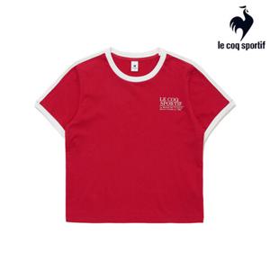 [르꼬끄] 여성 선데이 크롭 반팔티 QR122LRS33_DRD