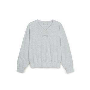 MLB긴팔티 PQJ 3FMTB1251-45MGL 여성 베이직 브이넥 세미크롭 맨투맨 클리블랜드 가디언스