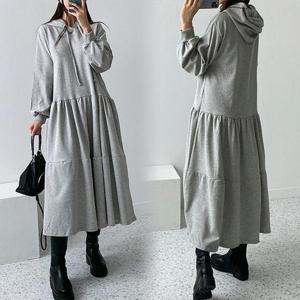 [강물처럼]위쉬몰 RA 후드기모캉캉롱원피스(G306H512) 빅사이즈