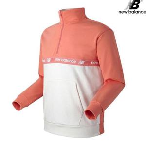 뉴발란스 NBNC832033-PK 뉴발 벨로아 등판 플라잉로고 하프집업 남녀공용 긴팔티 맨투맨