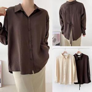 [강물처럼]위쉬몰 BS 뒷트임리본매듭남방(V592H511) 빅사이즈 (4