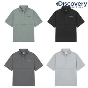 [디스커버리키즈] 키즈 프레시벤트 경량 우븐 하이넥 트레이닝 반팔 아노락 DKTR77053