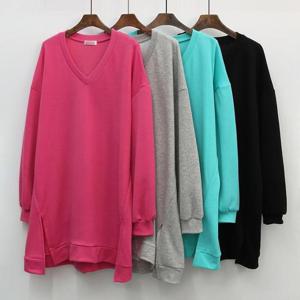 [강물처럼]빅사이즈티 G319L509 루즈핏브이넥언발롱티 IL (41560