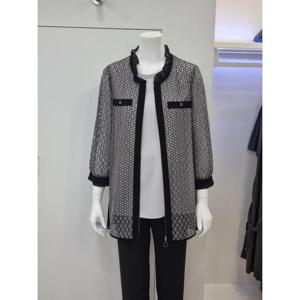 벨리시앙 세이브존04 수입소재 플라워 망사 집업 자켓 JP3301