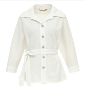 [미니멈]페미닌 벨티드 블라우스 (MYAGWB2110IVB)_IC