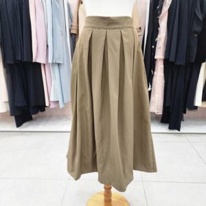 [샤틴]뒷밴딩 기모 플레어 롱스커트S251C381A04_JK