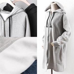 [강물처럼]빅사이즈사랑해요 w143L212 박시기모롱후드집업 WW (9