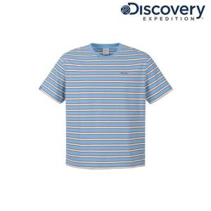 [디스커버리] 유니 멀티 스트라이프 반팔티셔츠 DXRS7G063-BLS