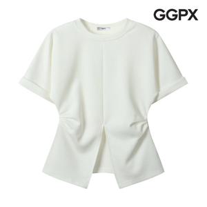 GGPX  센터 슬릿 롤업 반팔 티셔츠 (GP3TS010F)