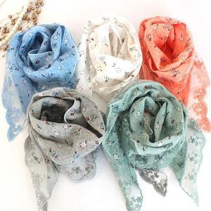 [강물처럼]빅사이즈스카프 R167L410 썸머린넨패턴쁘띠스카프 DG