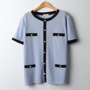 [강물처럼]아이우먼 스판트위드펄반팔티 OLJ234M406 빅사이즈 (1