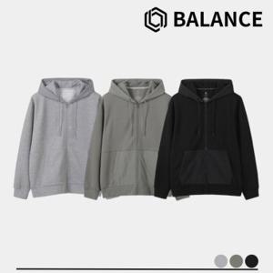 [백화점][탑텐밸런스] 남성 부드러운 더블니트 후드 집업 MBF5TC1250 ML 운동복