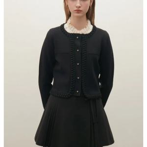 [샤틴]트리밍 라인배색 니트 쟈켓S254B951A