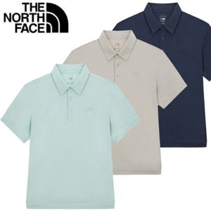 노스페이스 NT7PS08 남여공용 레귤러핏 기본 카라티 올데이 반팔 폴로 티셔츠